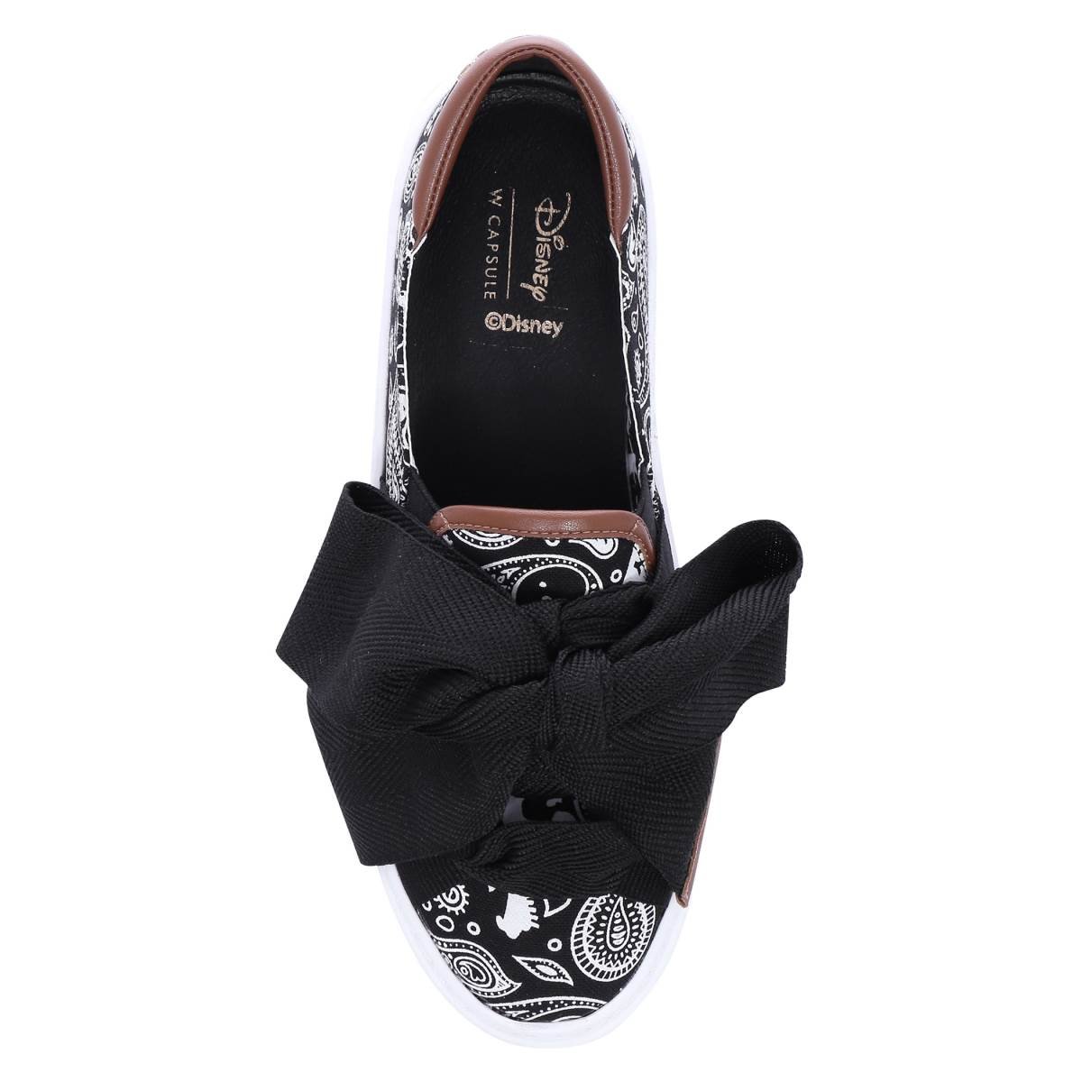 Slip On Textil Negro con Moño Toy Story Disney W Capsule