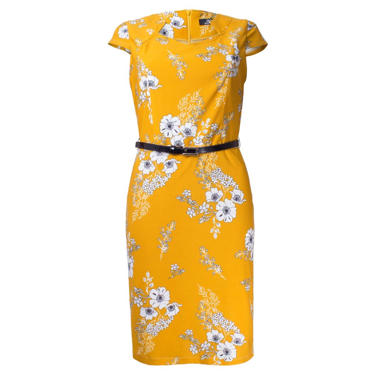 Vestido Estampado con Cinturón Area Code