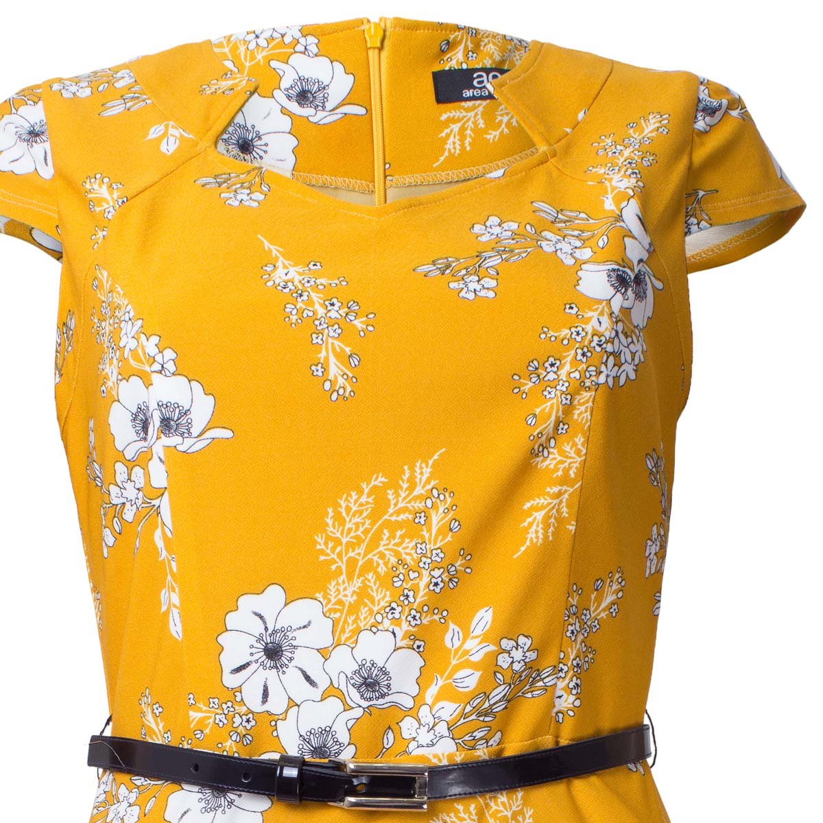 Vestido Estampado con Cinturón Area Code