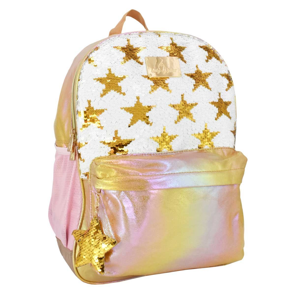 Backpack Dorada con Estrellas Baby Phat