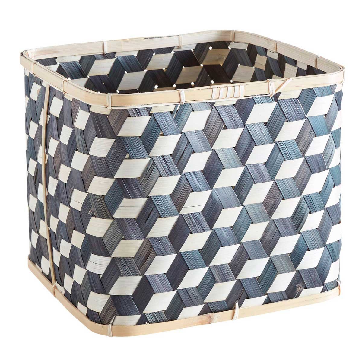 Canasta Black & Natural Square Bamboo Pier 1 Imports