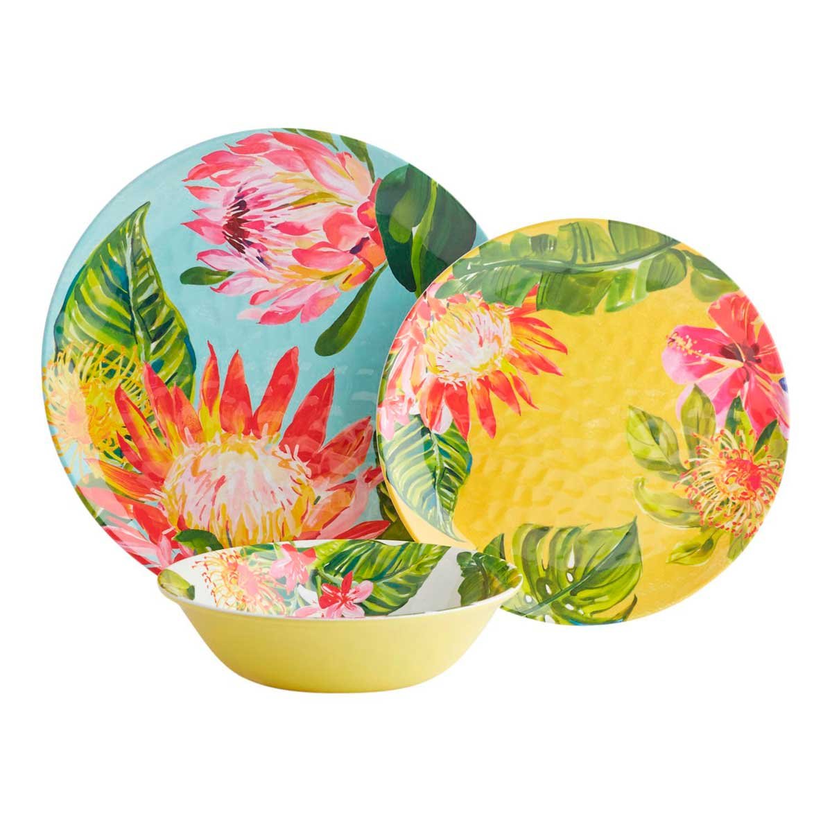 Plato Extendido de Melamina Tropical Palms Melamine Pier 1 Imports