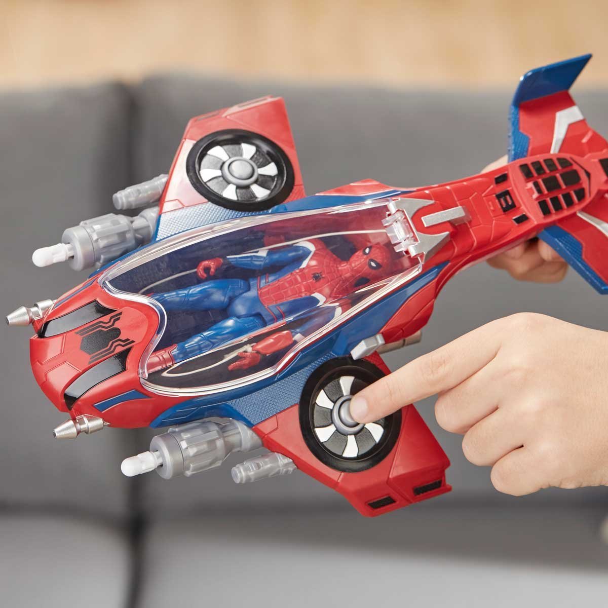 Spider-Jet con Spiderman Hasbro