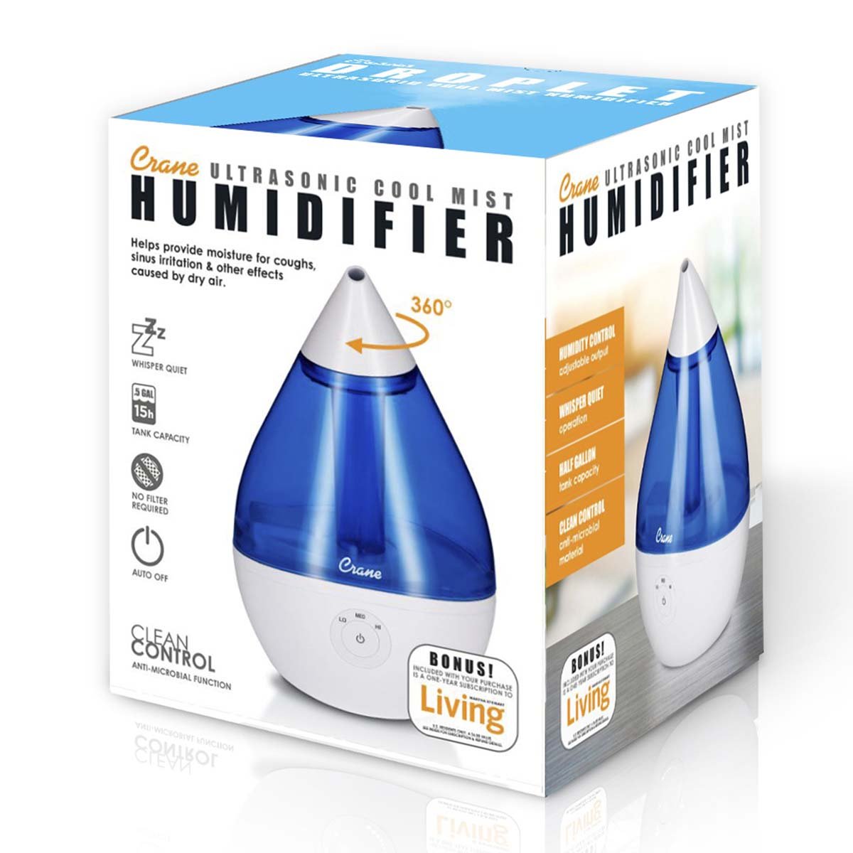 Humidificador Ultrasónico Droplet Crane