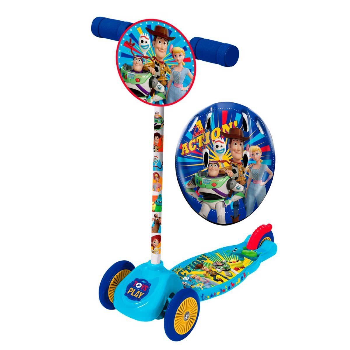 Monopat&iacute;n con Casco Toy 4 Story Flying Wheel