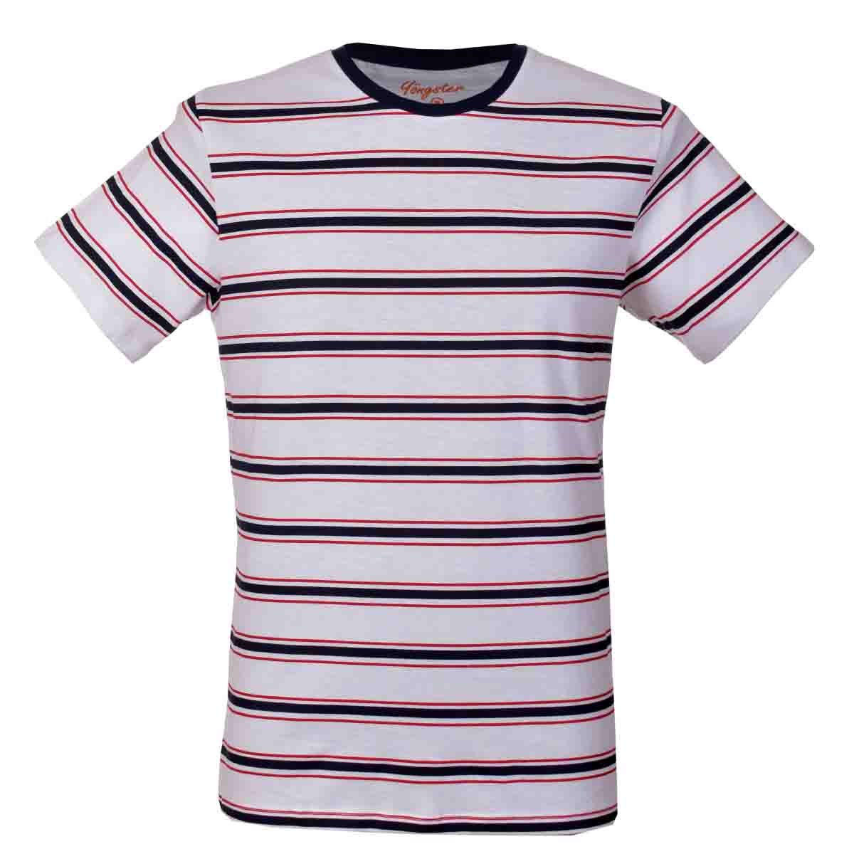 Playera Manga Corta con Estampado Rayas Yongster Yongster