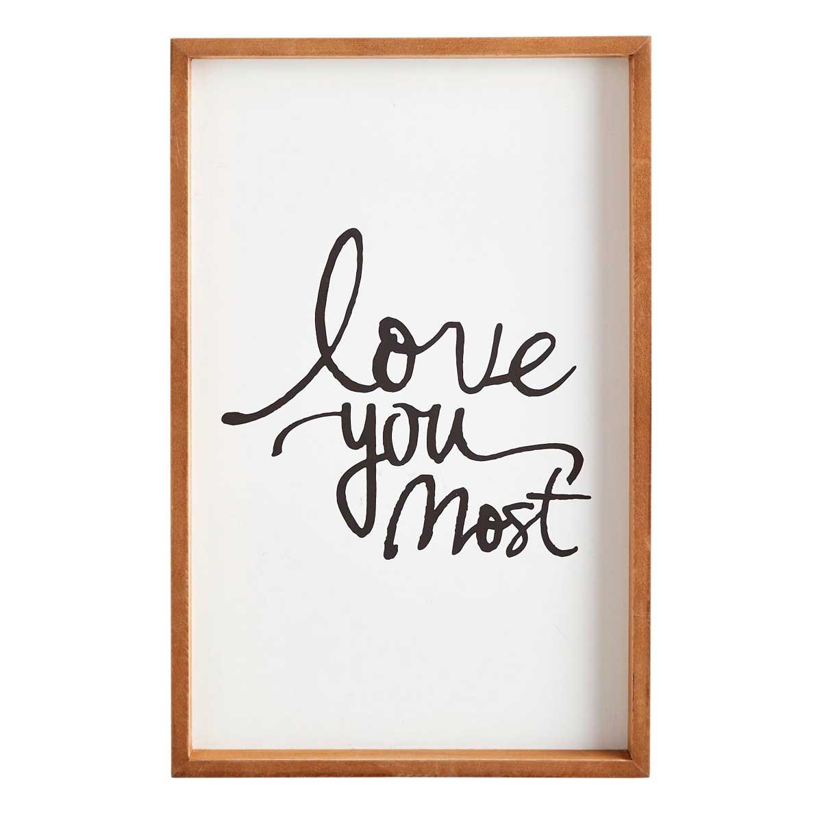 Decorativo de Pared Love You Most Framed Pier 1 Imports