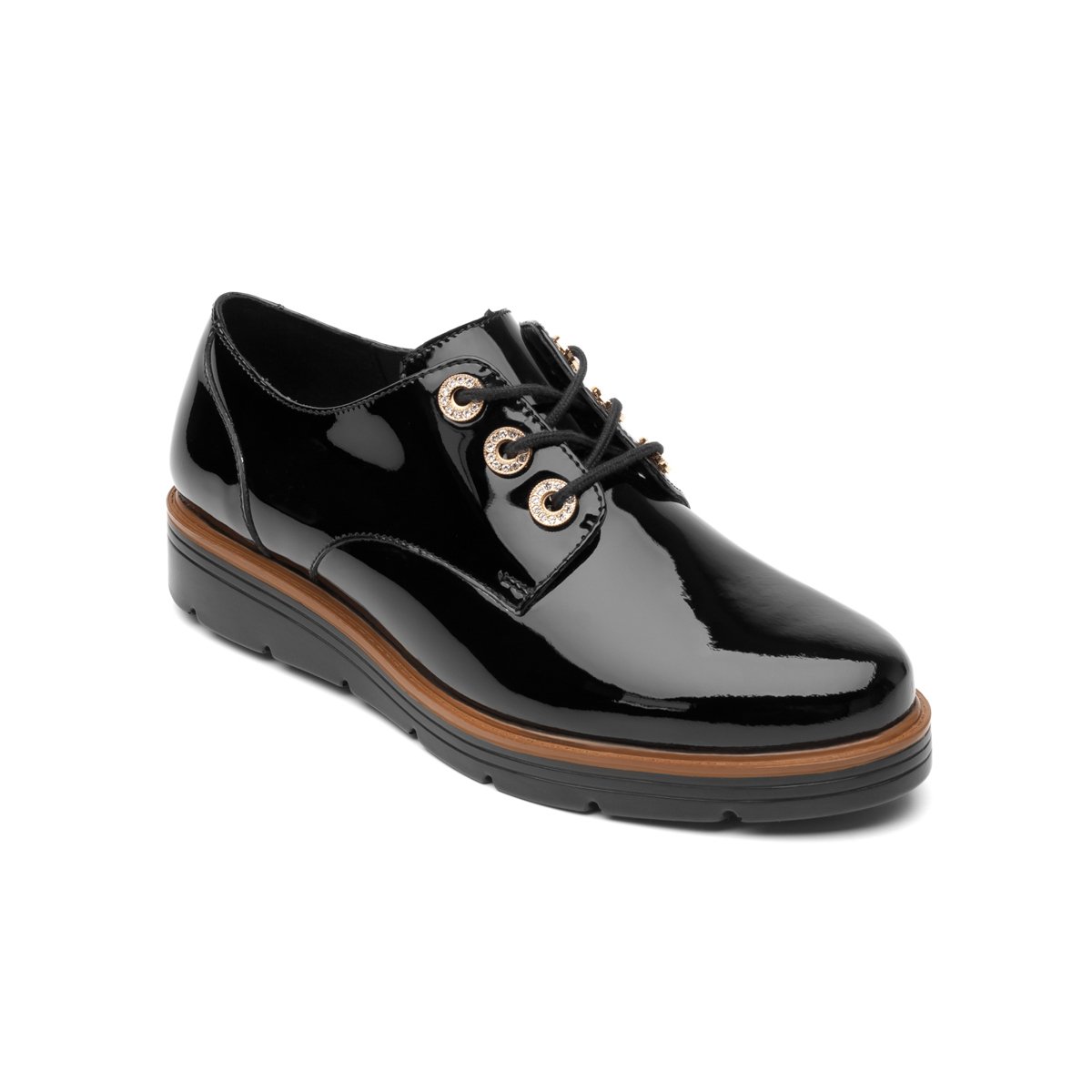 Menstyle Charol Color Negro Flexi