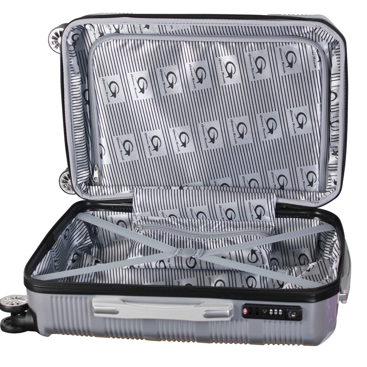 Maleta Luxor 24" Plata Giacomo Rosaldi