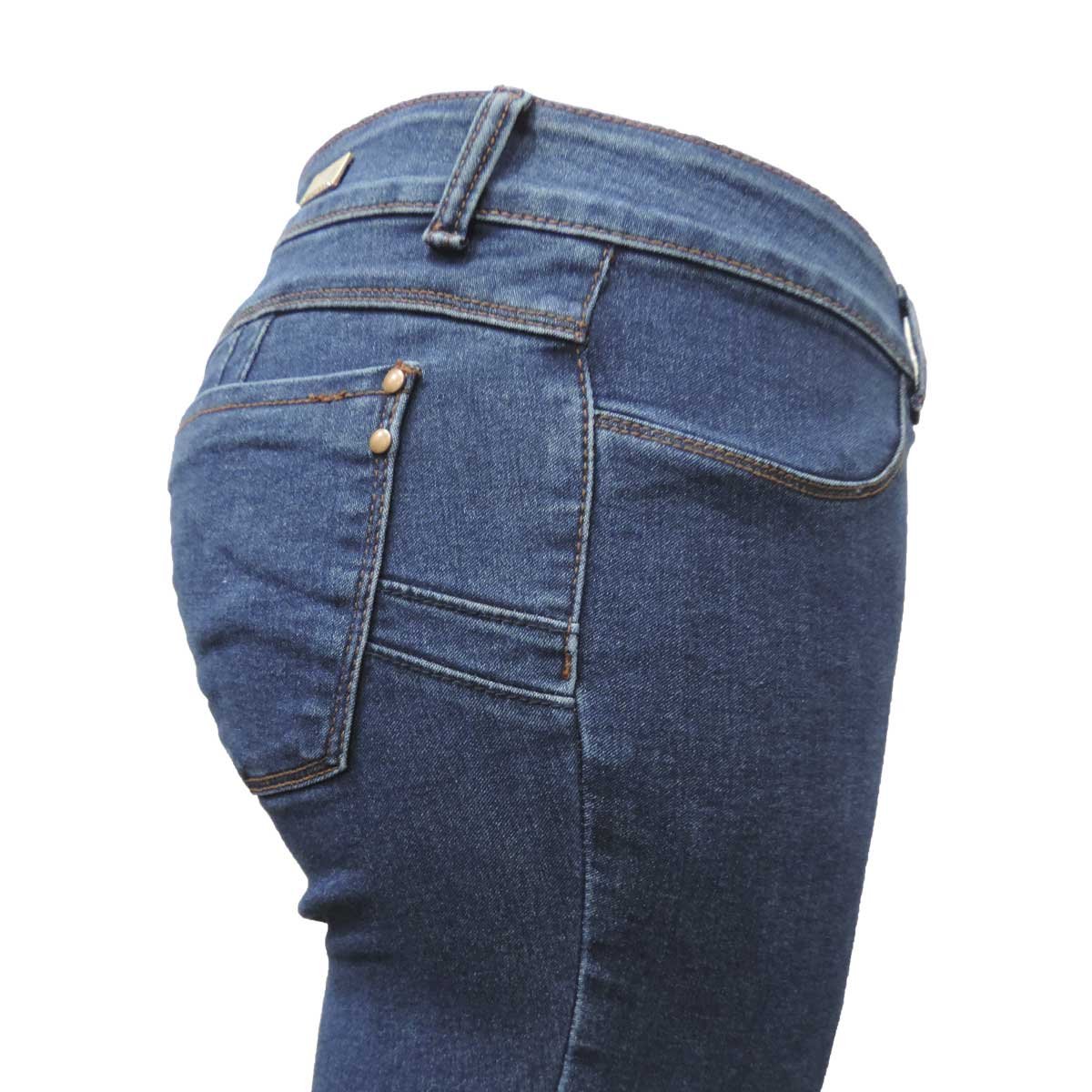 Jeans Skinny con Pretina Jeans Beronna para Dama