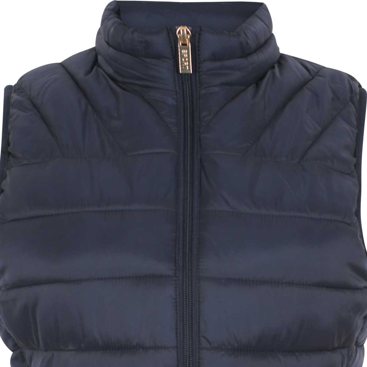 Chaleco Azul Capitonado con Cierre City Femme