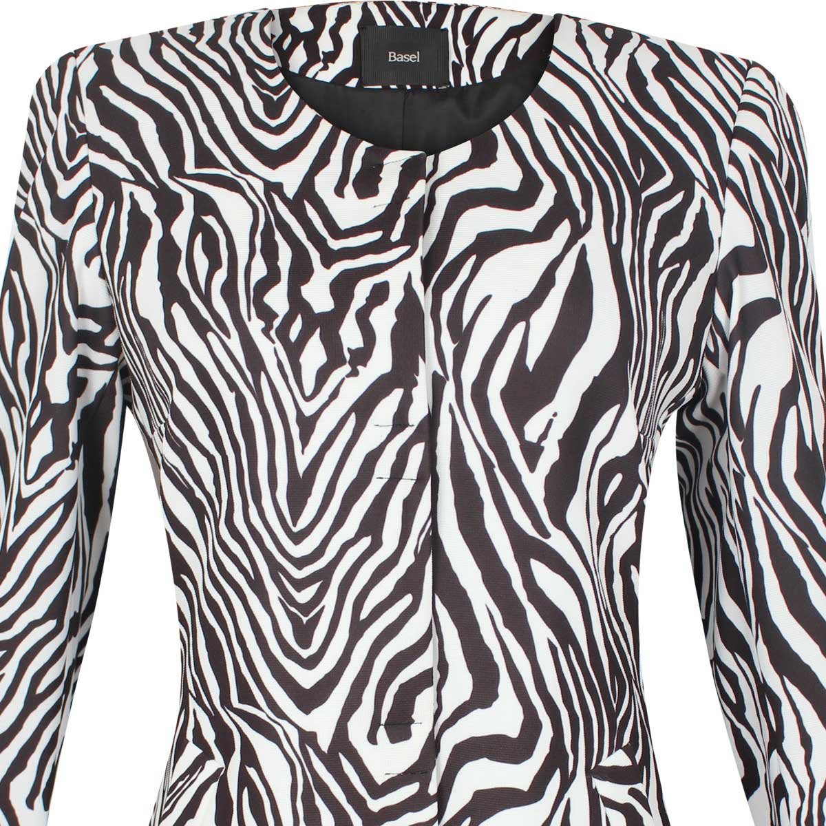 Saco Estampado Cebra Escote Redondo Basel