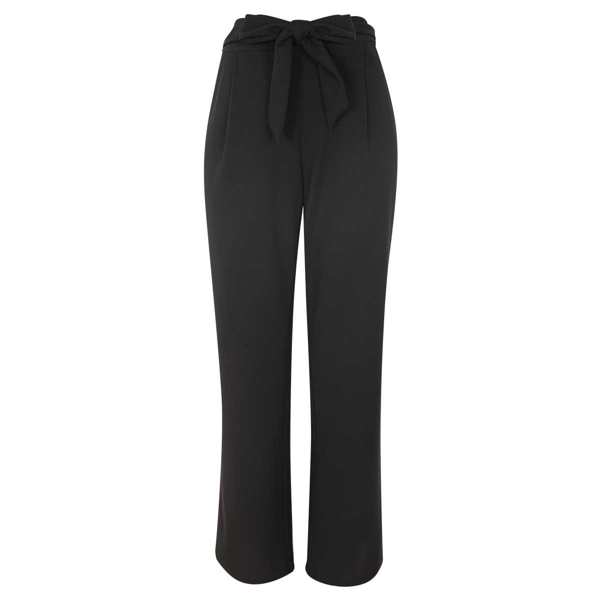 Pantalon Amplio con Pinza Liso con Cinta para Amarre Basel