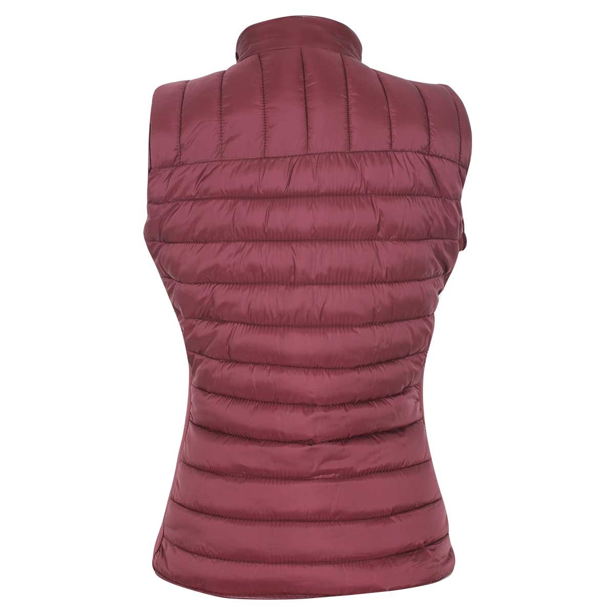 Chaleco Rojo Capitonado Cuello Mao con Trabe Basel