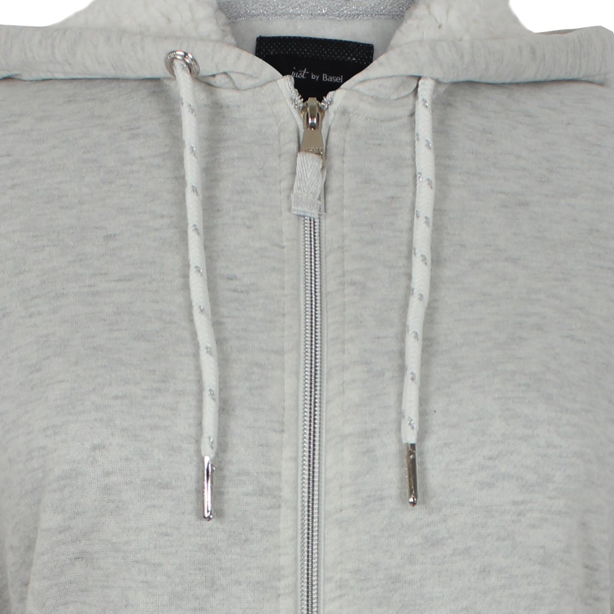Sudadera Gris con Gorro Y Bolsas Just By Basel