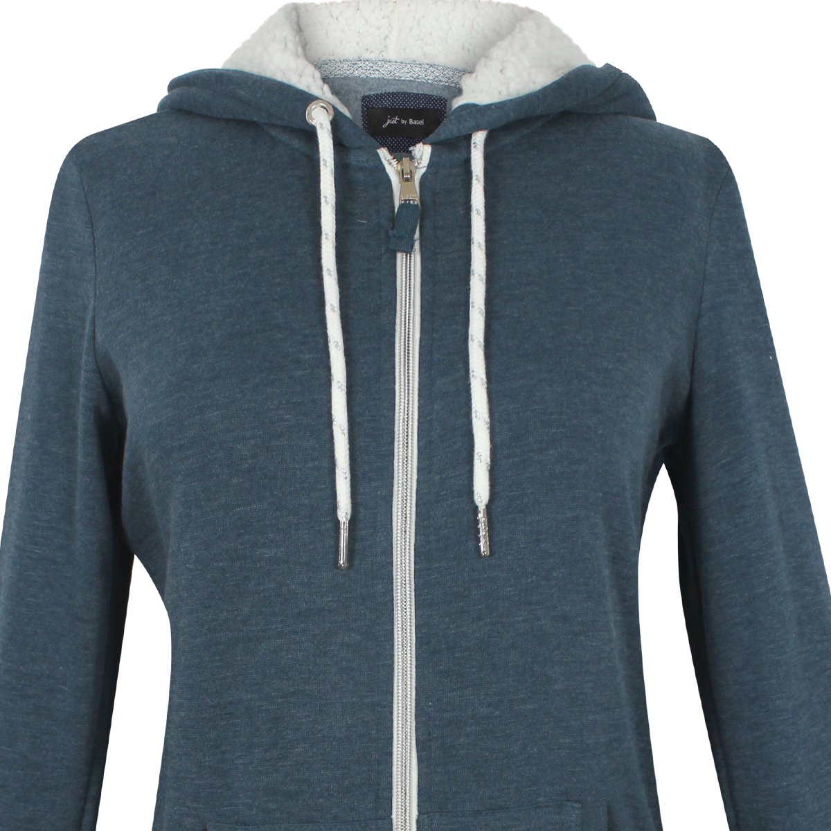 Sudadera Azul con Gorro Y Bolsas Just By Basel