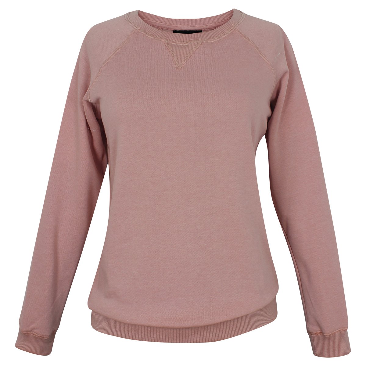 Sudadera Rosa Cerrada Escote Redondo Just By Basel