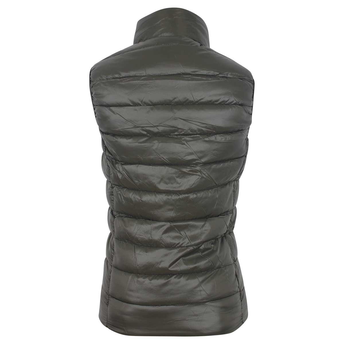 Chaleco Negro Cuello Mao Capitonado Elle