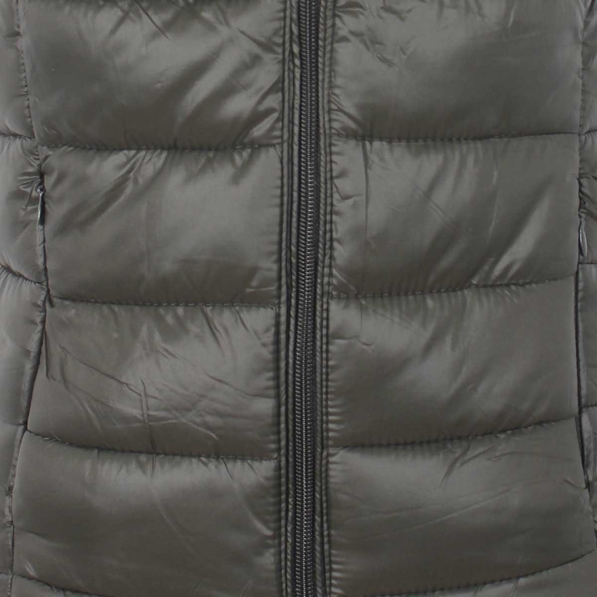 Chaleco Negro Cuello Mao Capitonado Elle