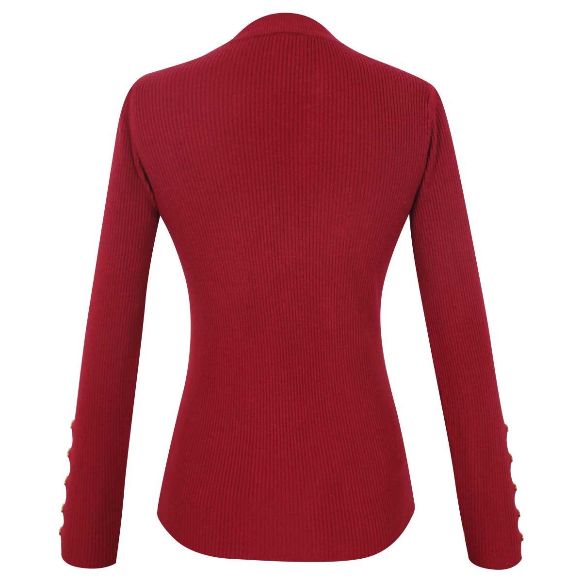 Suéter Rojo de Manga Larga Elle