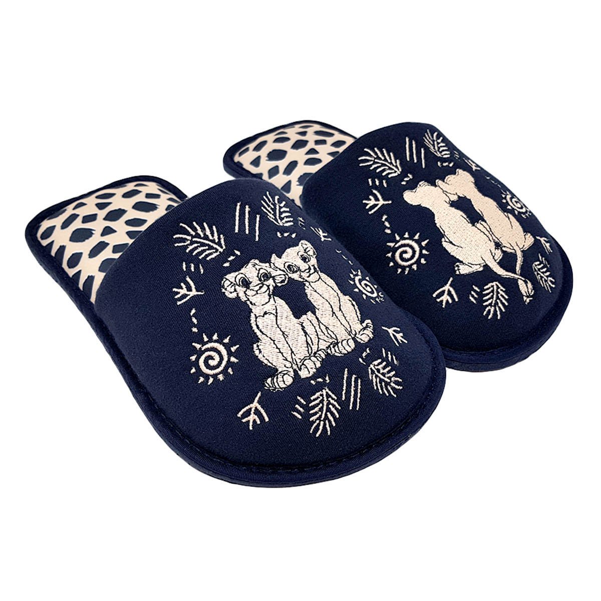 Pantufla Bordada con Nala&simba Azul Marino Arra