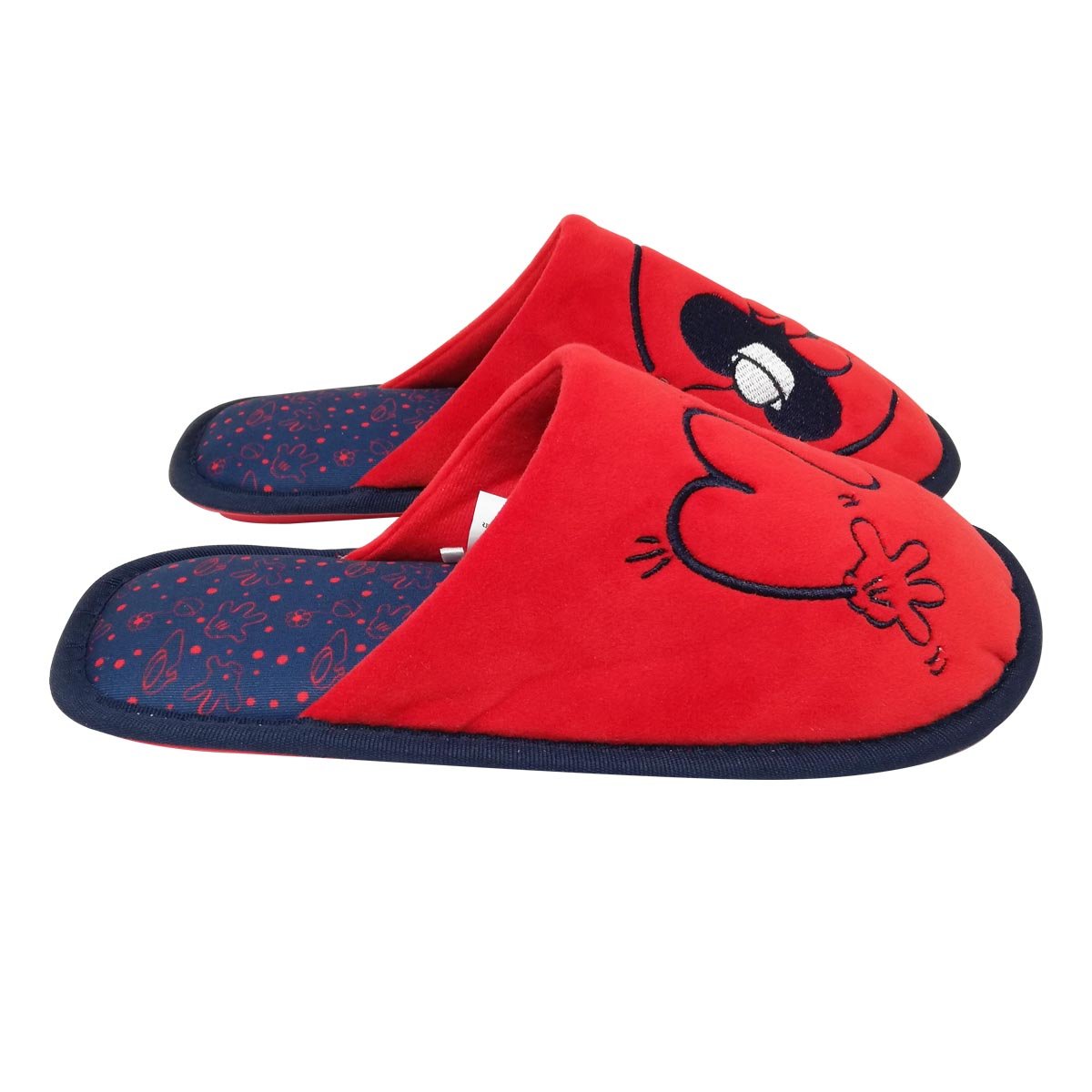 Pantufla Bordada con Minnie Roja Arra