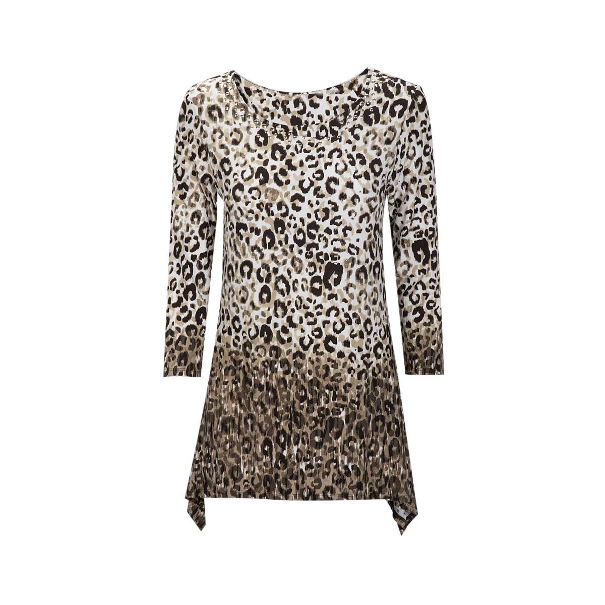 Blusa para Dama Estampado Leopardo Ruby Rd