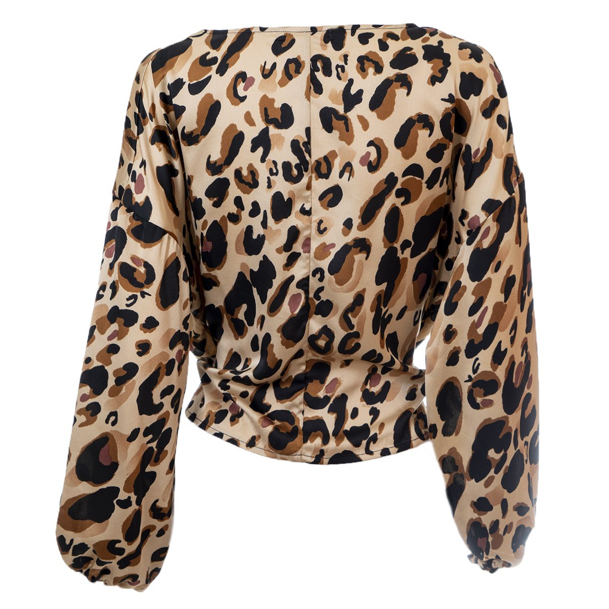Blusa Crop con Cinta Estampado Animal Print Free Republik