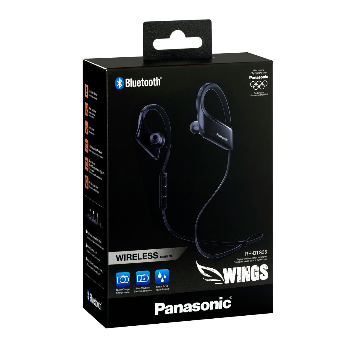 Audífonos con Ipx5 Sport In Ear Negro Panasonic