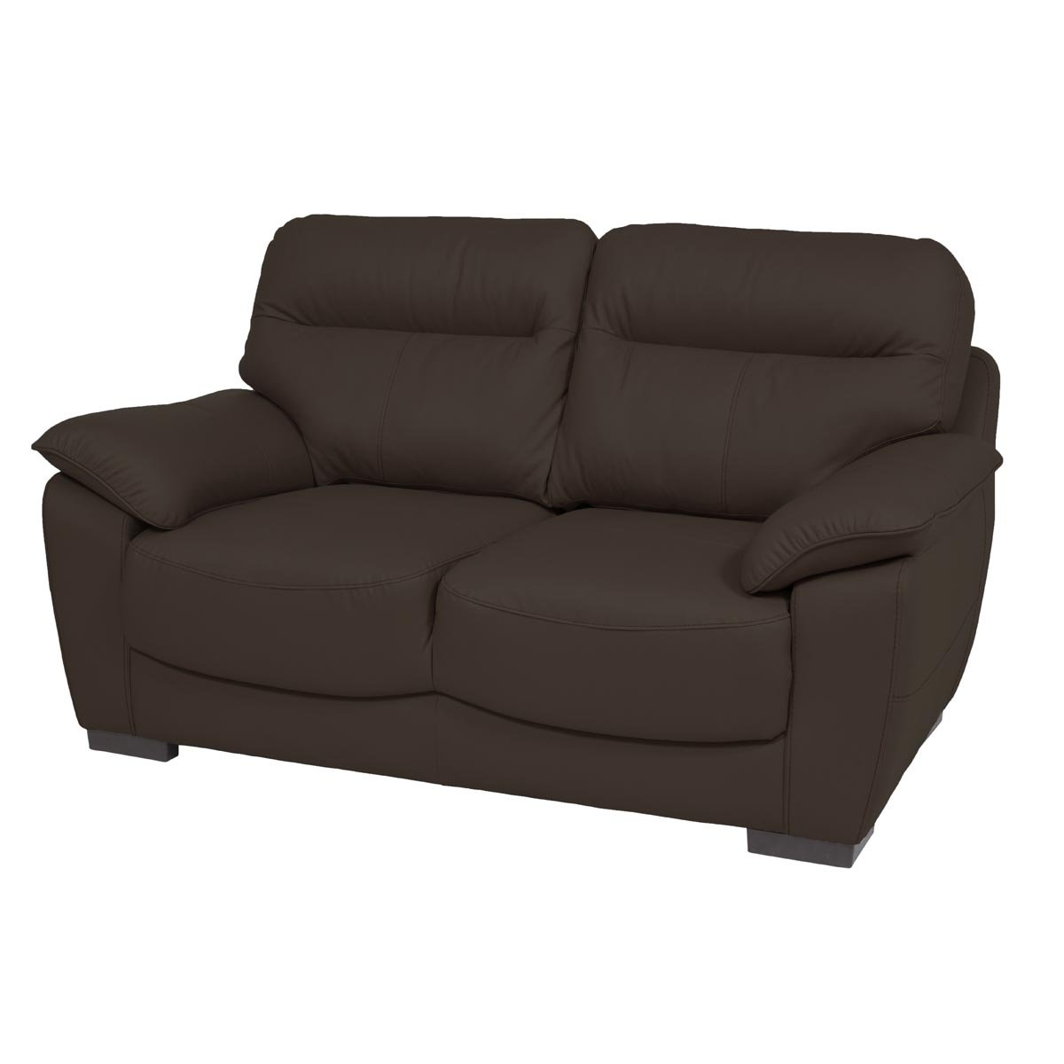 Love Seat Smile Chocolate Piel Boal