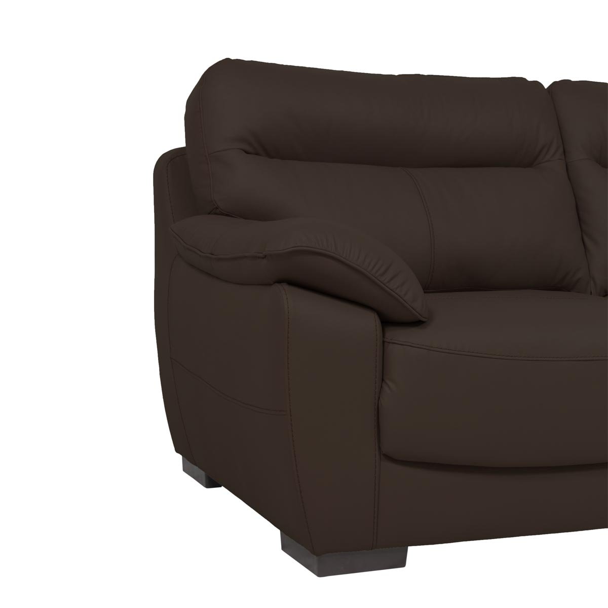 Love Seat Smile Chocolate Piel Boal