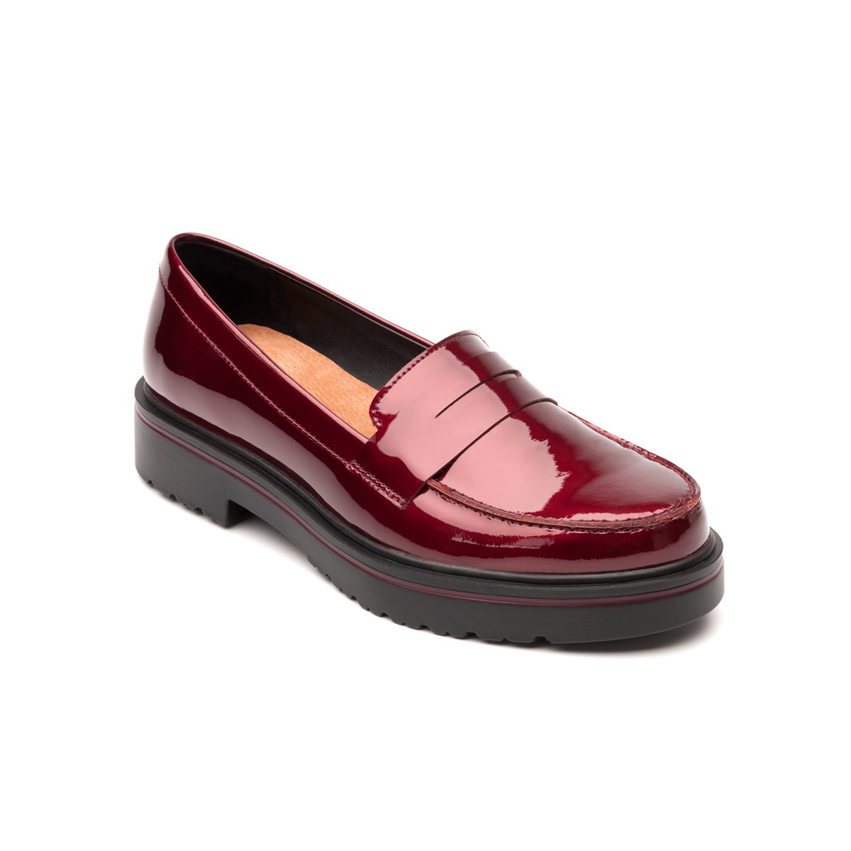 zapatos flexi color vino