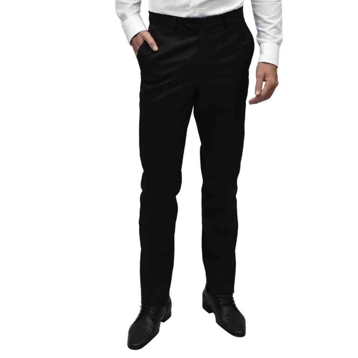 Pantalón Regular Negro Cavalier para Hombre
