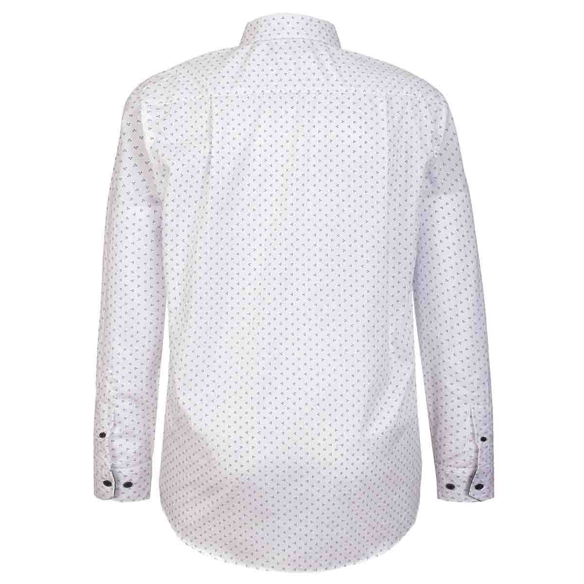 Camisa Manga Larga Estampada Blanco J. Opus para Caballero