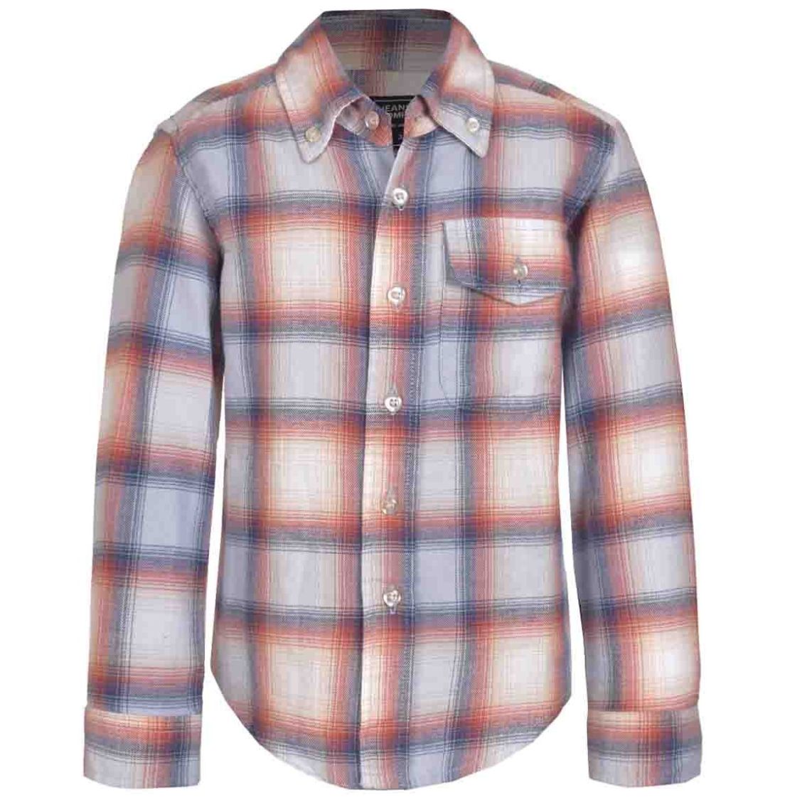 Camisa Manga Larga a Cuadros Jeanious