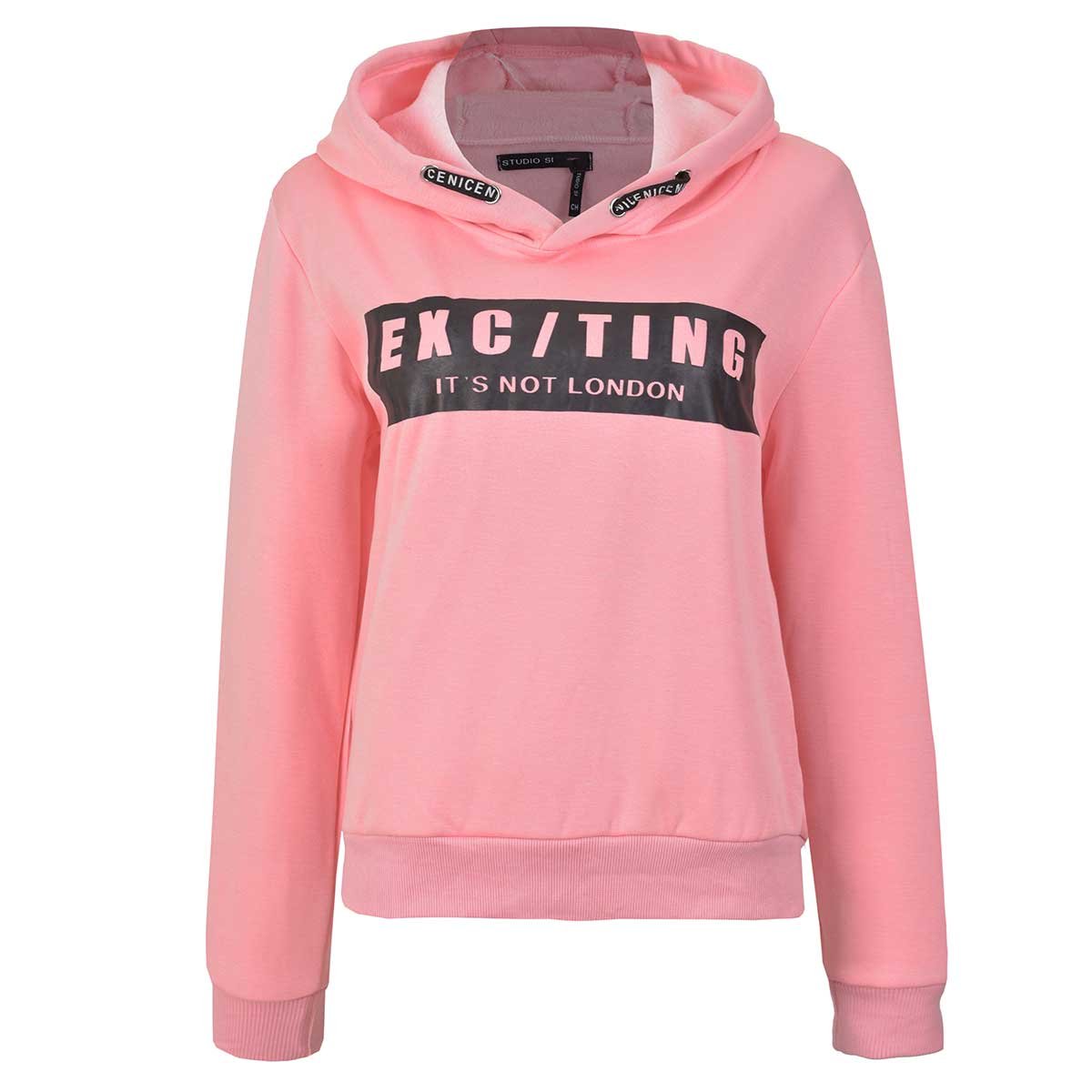 Sudadera con Capucha Estampada  Studio si