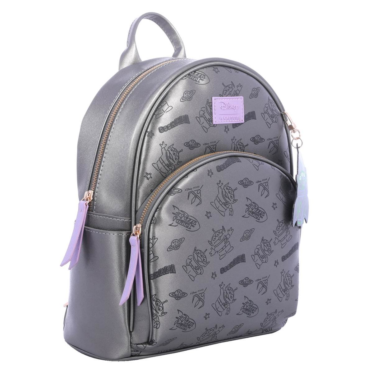 Backpack Gris Oscuro con Charm W Capsule