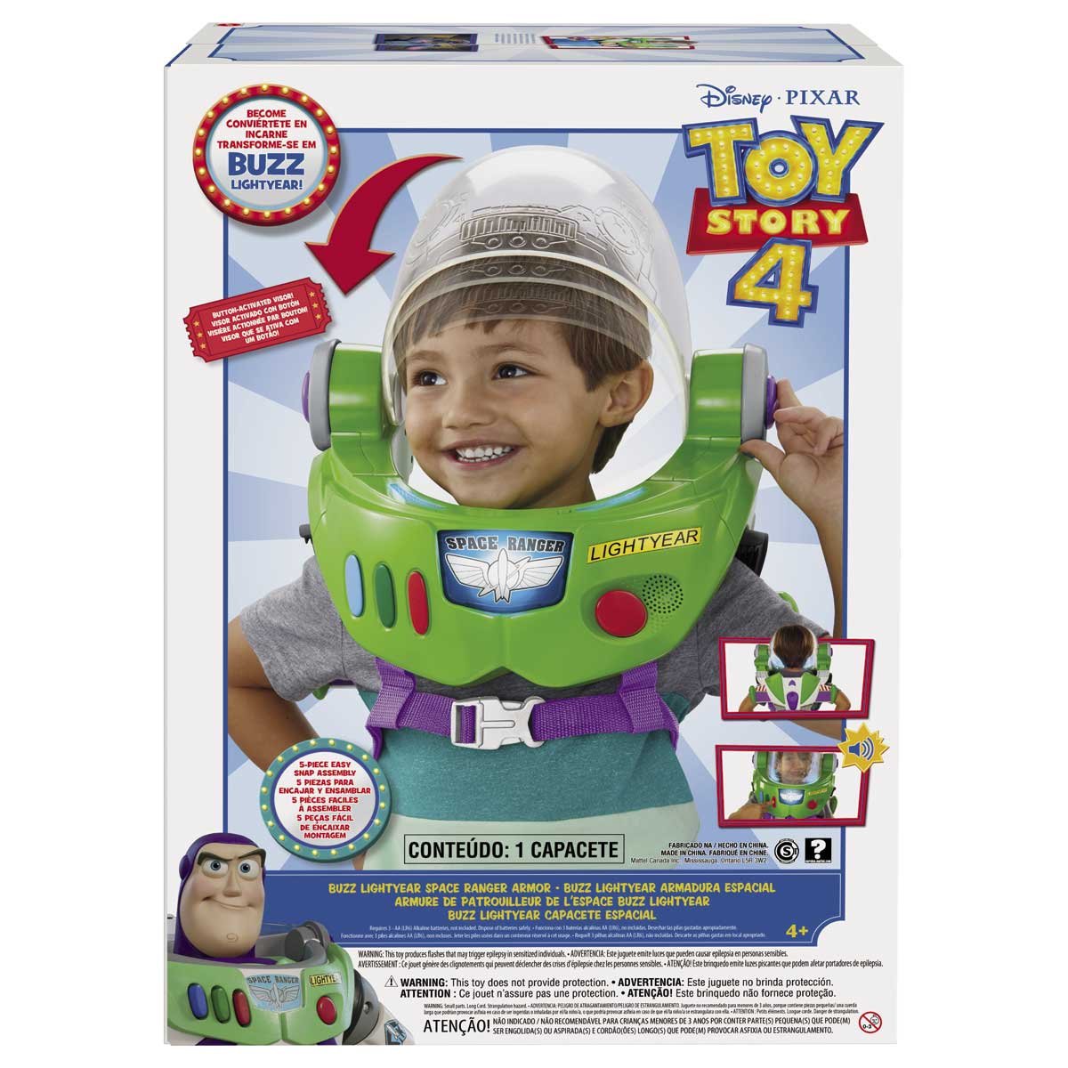 buzz lightyear armadura de accion