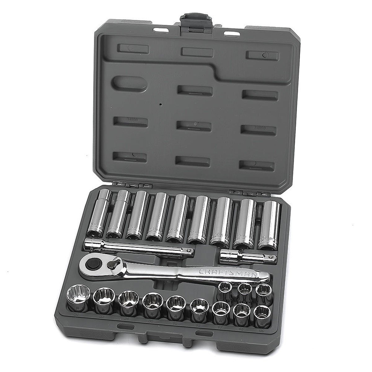 Juego para Mec&aacute;nico de 24 Piezas y Mando 1/2 con Estuche Craftsman