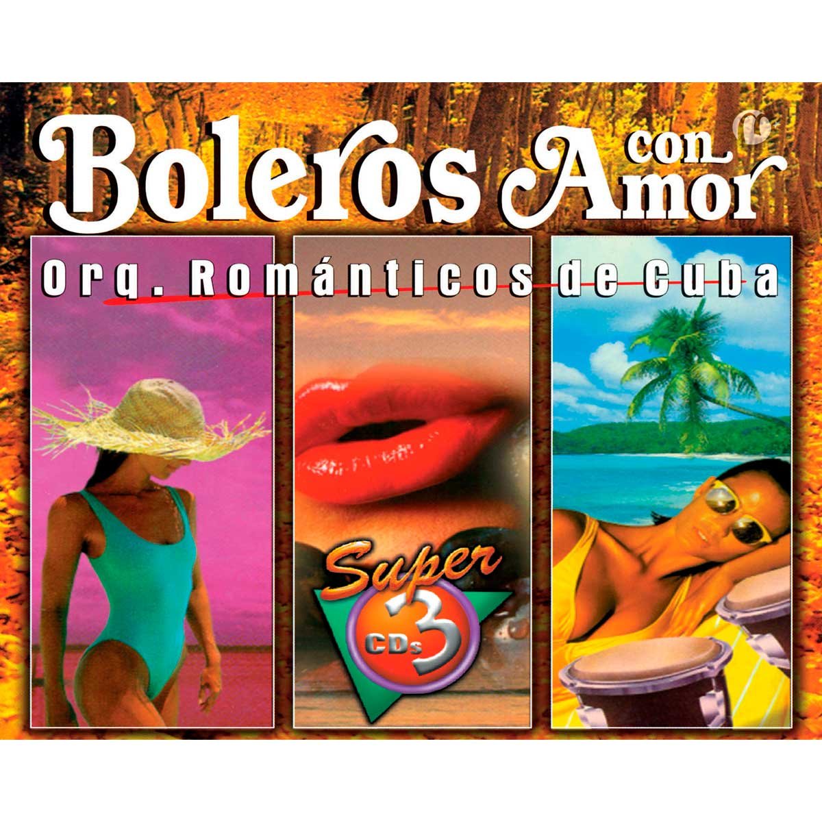 3 Cds Orquesta Rom&aacute;nticos de Cuba Boleros con Amor