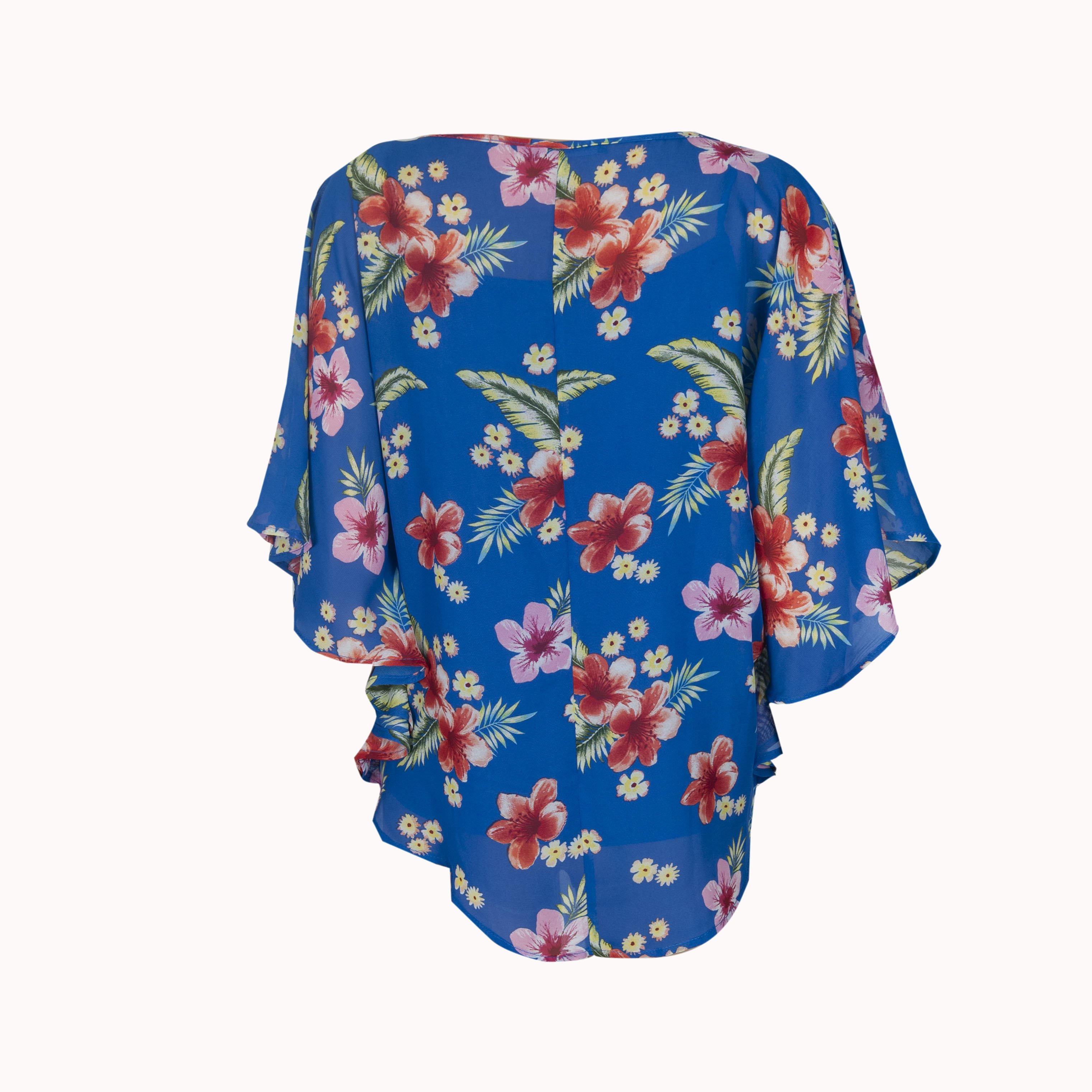 Blusa Estampada Azul Davinchy