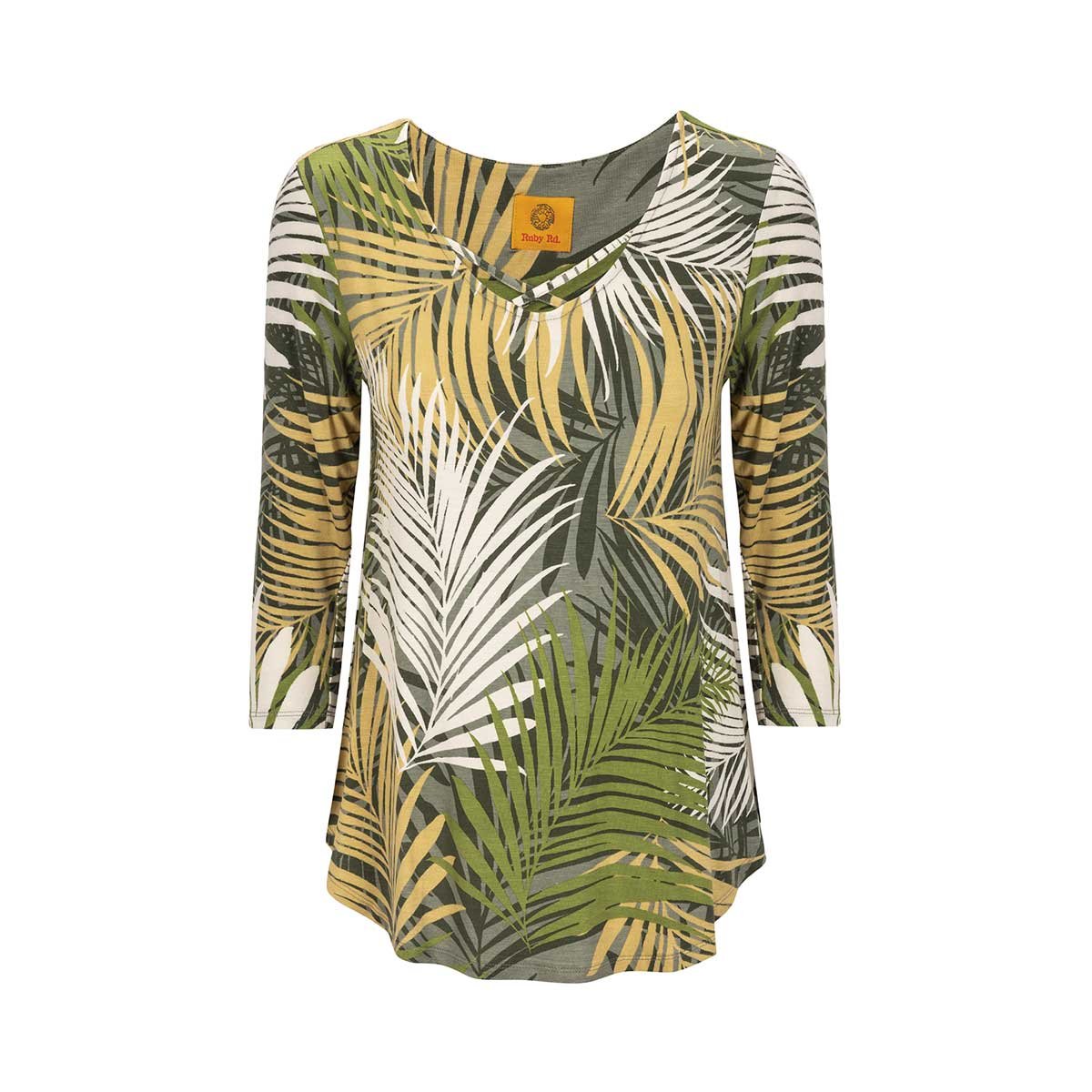 Blusa para Dama Estampado en Hojas Ruby Rd