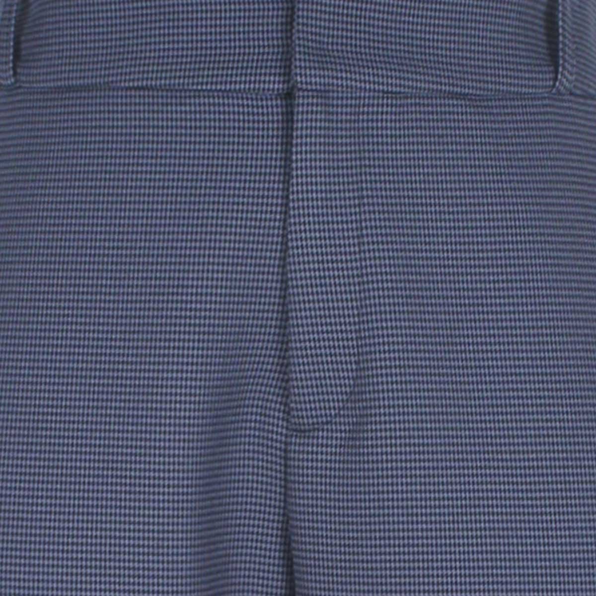 Pantalón Corte Recto Mini Cuadro con Presillas Office Cool para Mujer