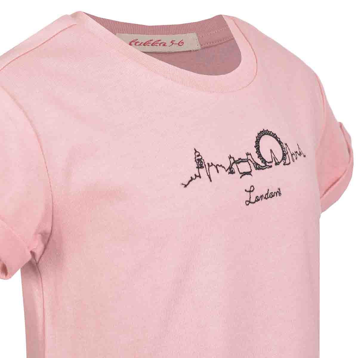 Playera Manga Corta con Estampado Fukka para Niña