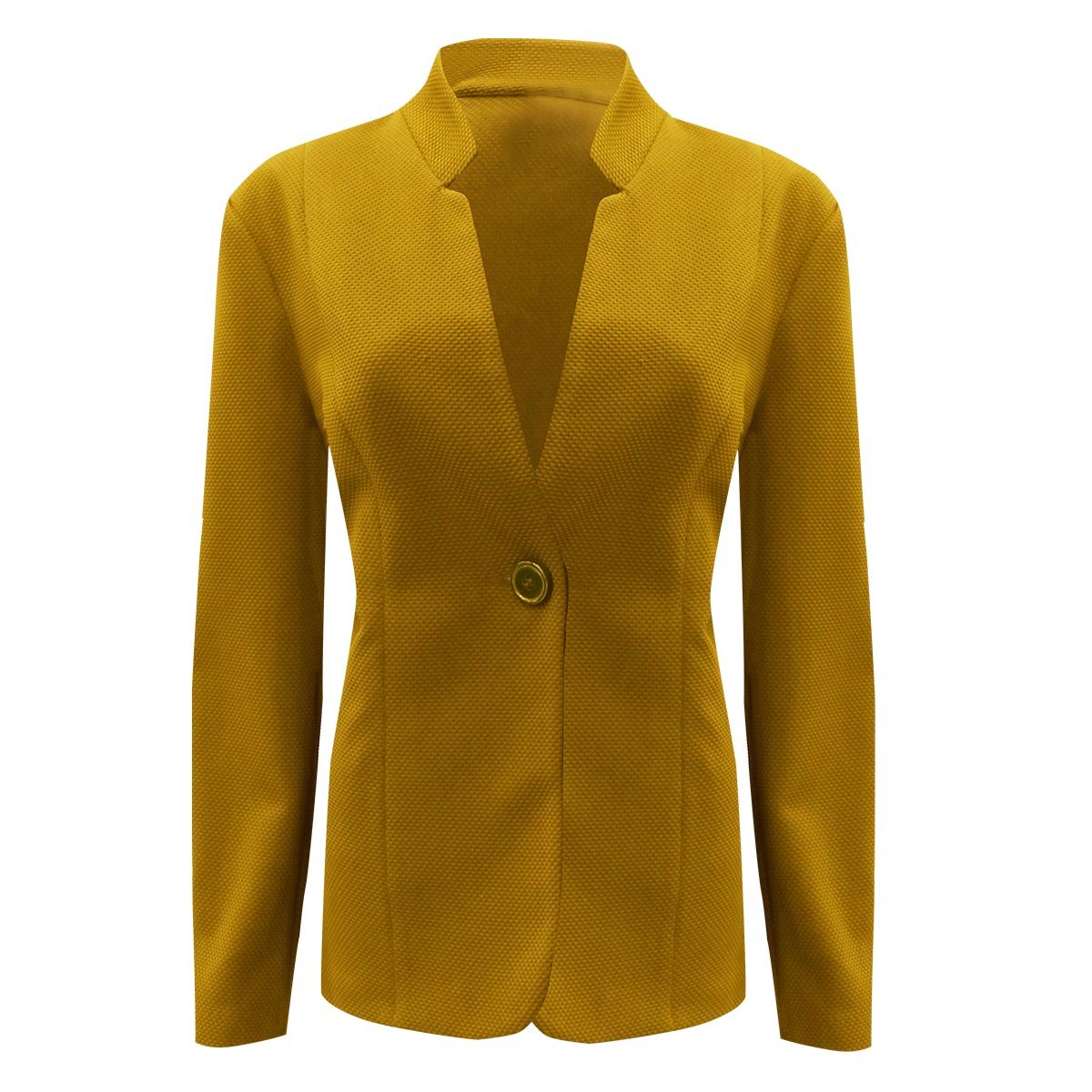 Saco con Bot&oacute;n &Uacute;nico Mostaza Vitos