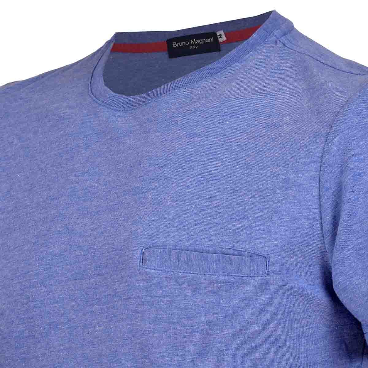 Playera Cuello Redondo Azul Rey Bruno Magnani para Caballero