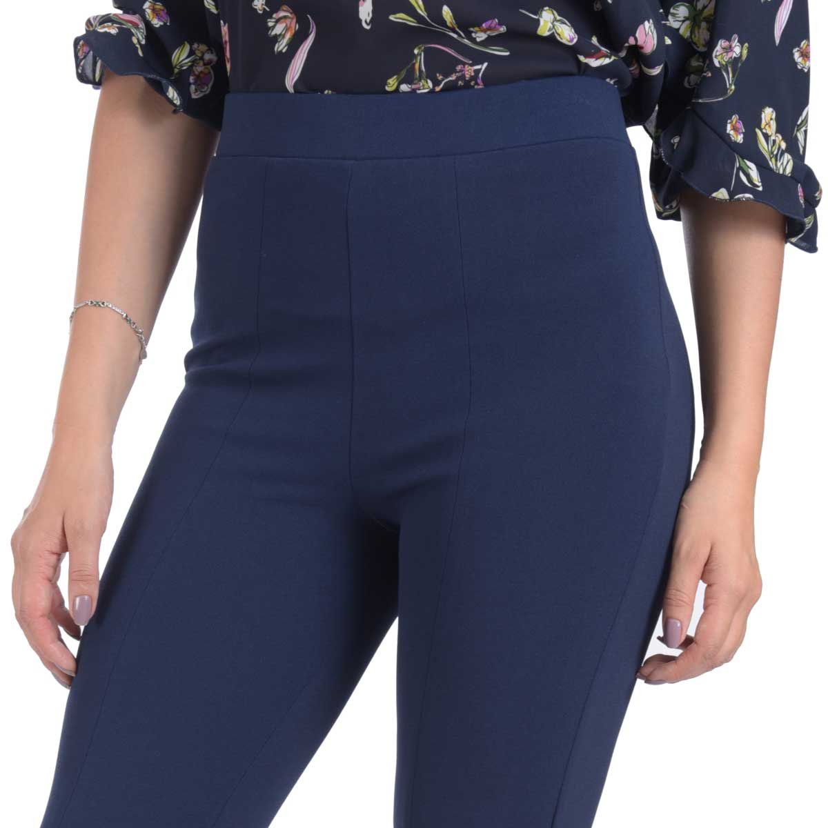 Pantalón Liso Azul Boggs para Mujer