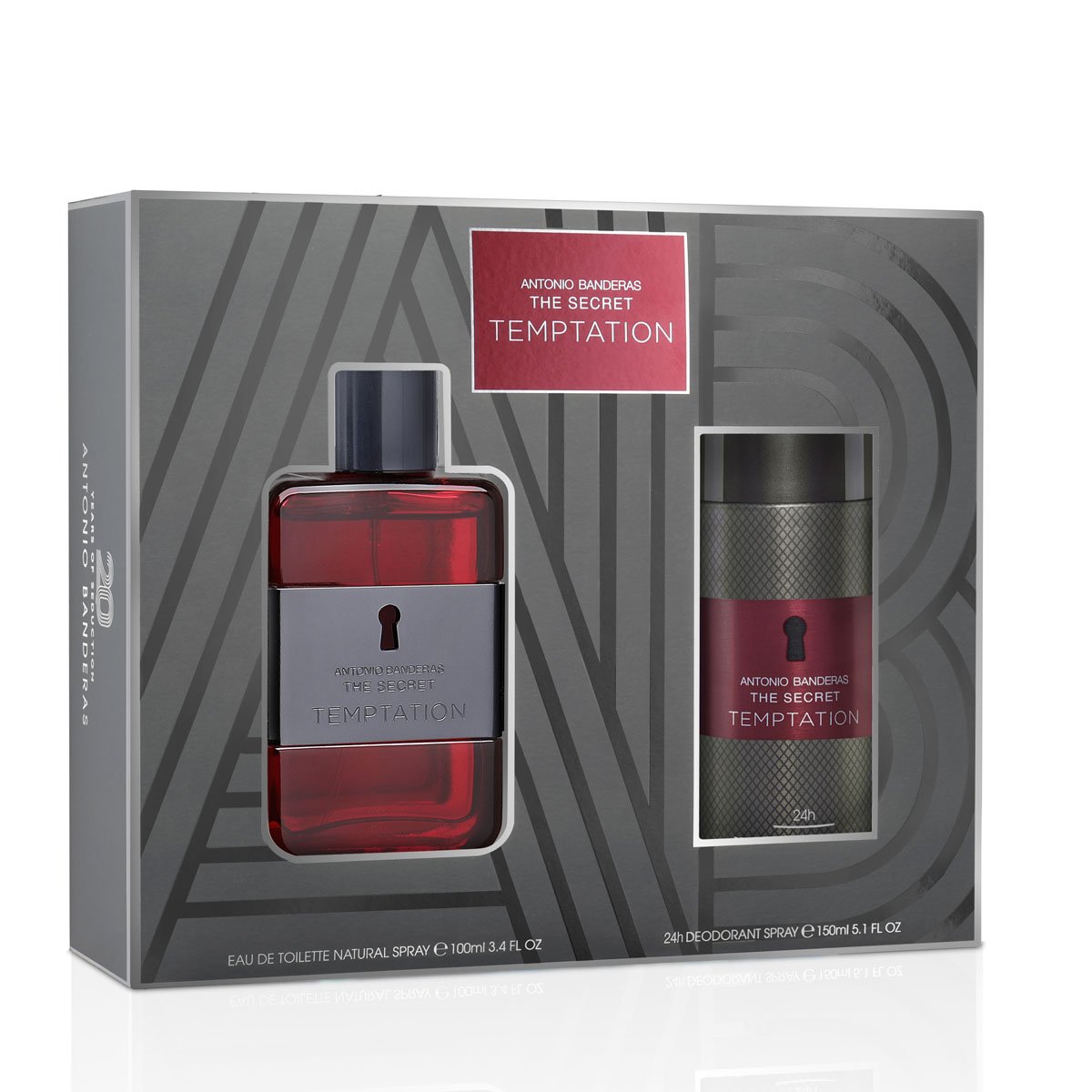 Estuche para Caballero Antonio Banderas The Secret Temptation Edt 100Ml + Desodorante 150Ml