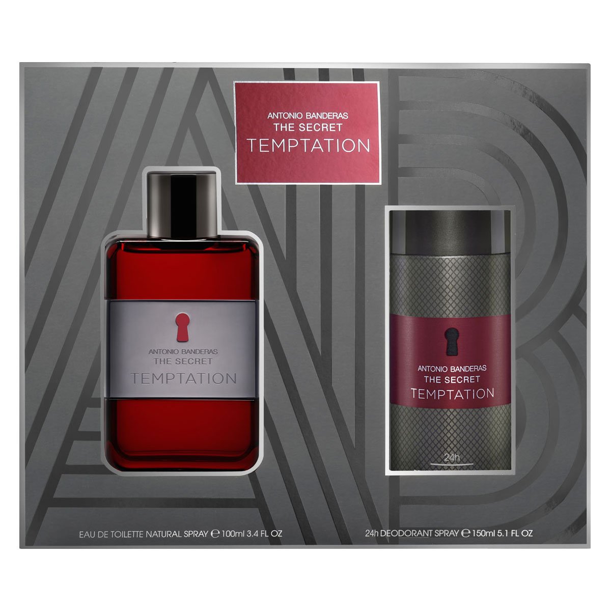 Estuche para Caballero Antonio Banderas The Secret Temptation Edt 100Ml + Desodorante 150Ml