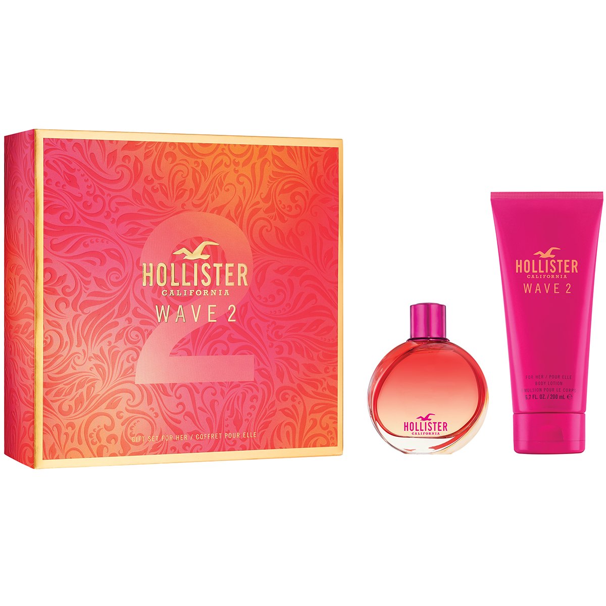 Estuche para Dama Hollister Wave 2 For Her Edt 50 Ml